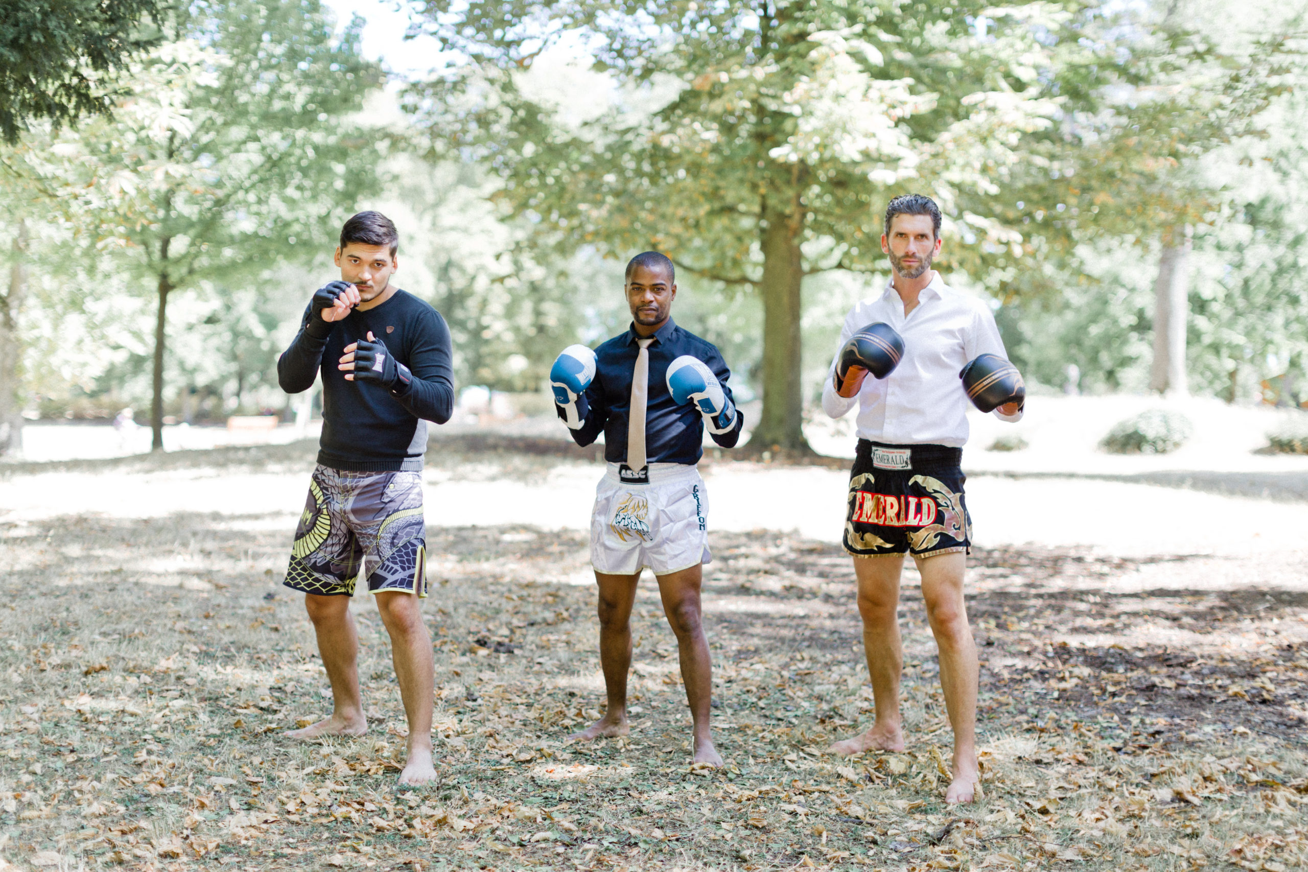 Les coachs du Boxing Club Conflans : Kévin, Cédric et Romain